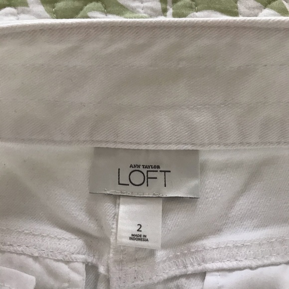 LOFT WHITE DENIM SKIRT - Picture 5 of 6